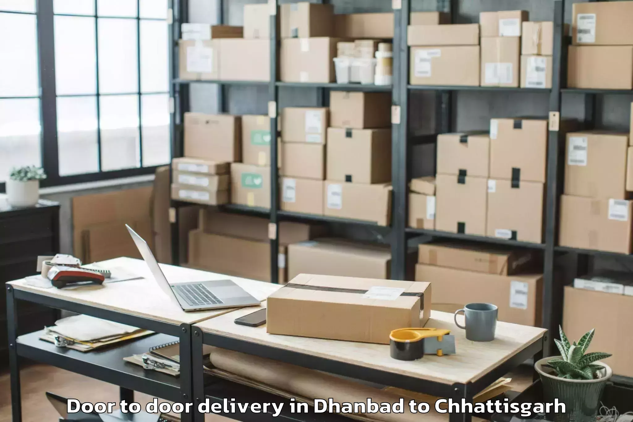 Book Dhanbad to Bastanar Door To Door Delivery